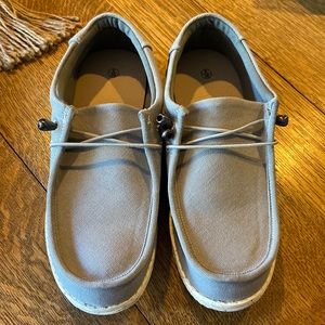 Grey Boys slip on shoes, size 6